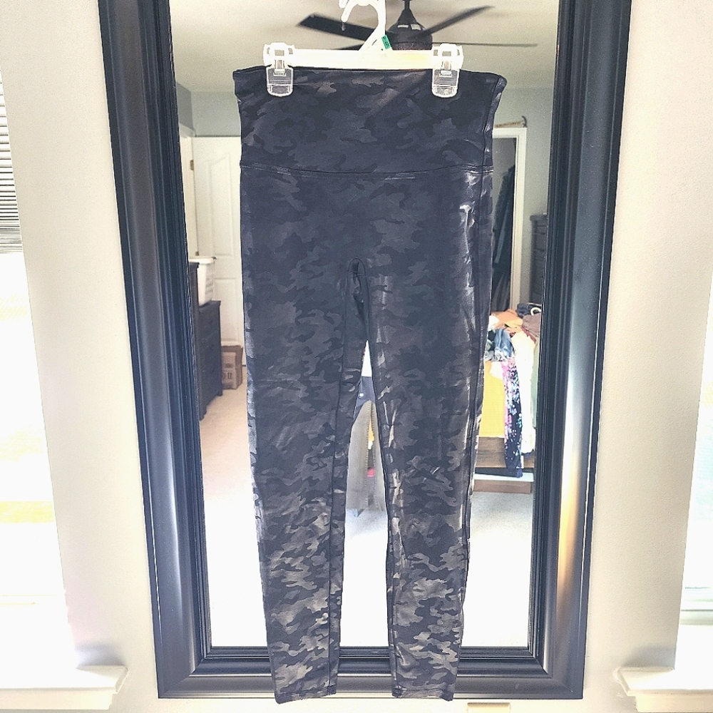Spanx Black Camo Leggings